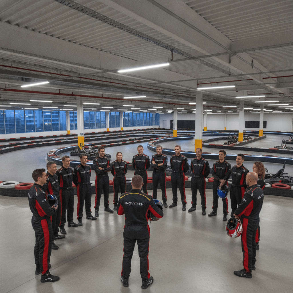 Team building karting entreprises Lyon
